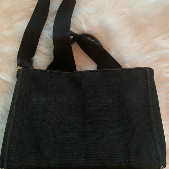 Prada Canapa Black Tote with Strap - Picture 9 of 13
